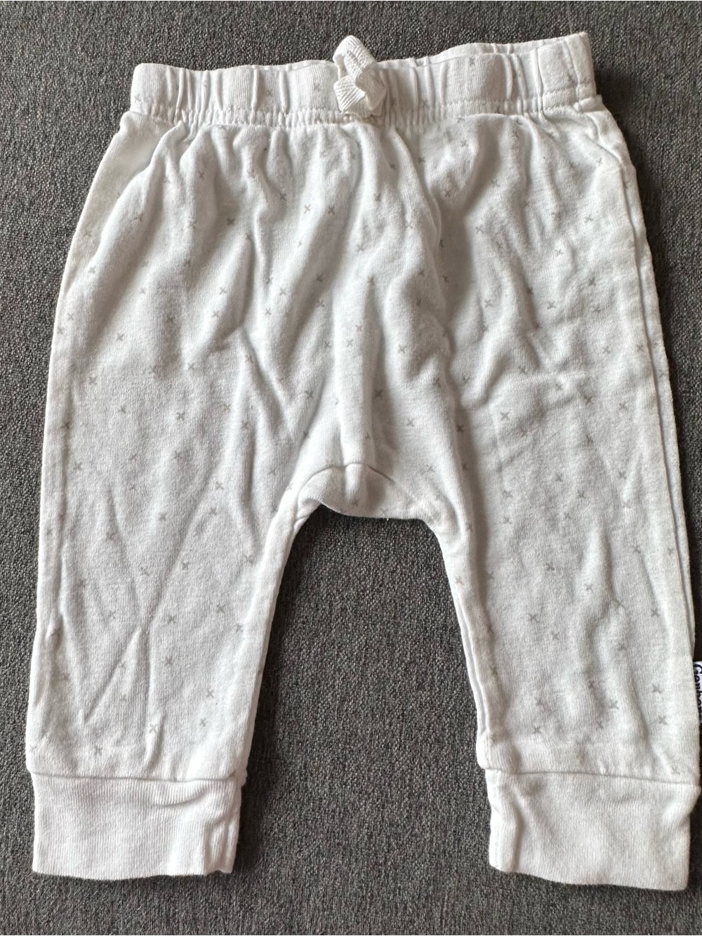 Gerber White Star Print Baby Pajama Pants